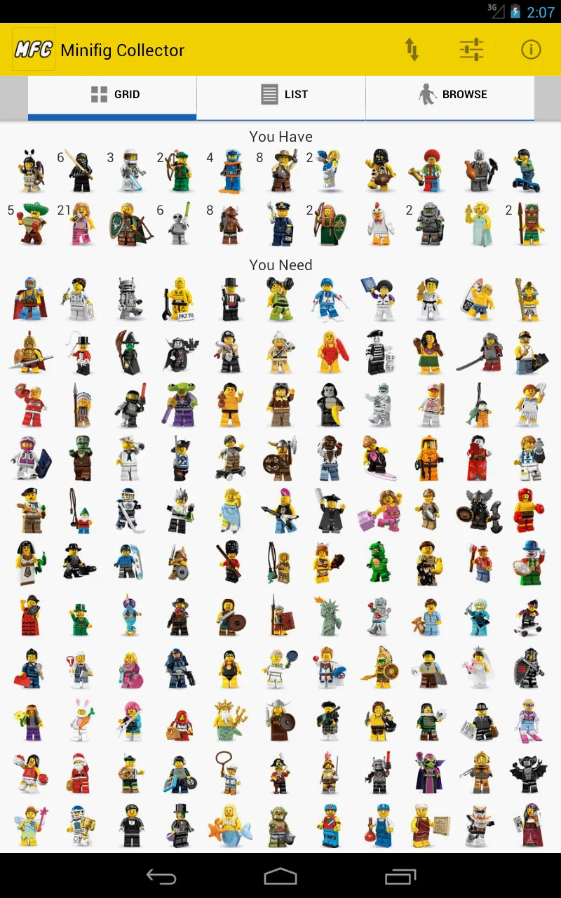 Minifig Collector for LEGO® | Indus Appstore | Screenshot