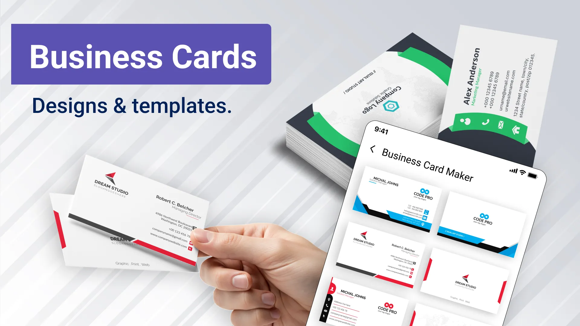 Business Card Maker Pro | Indus Appstore | Screenshot