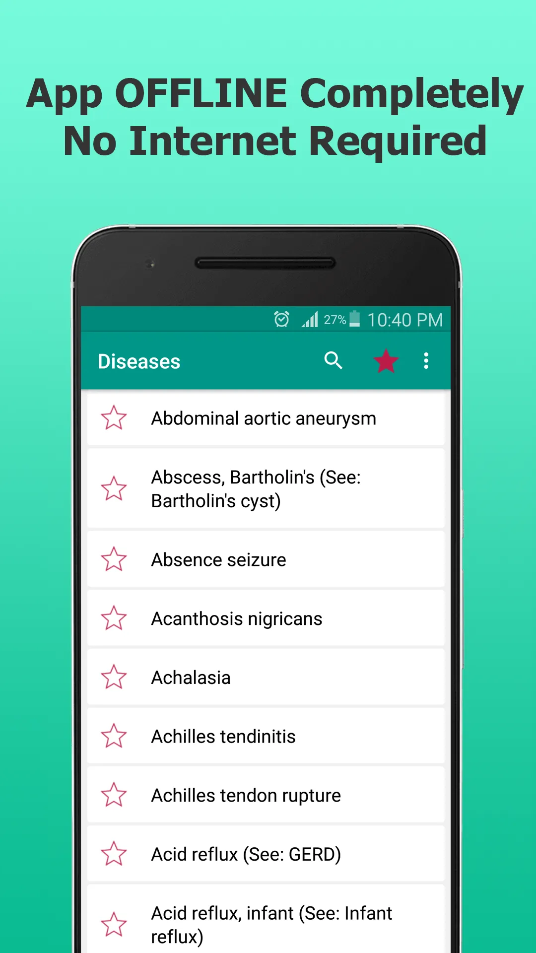 Diseases Dictionary Offline | Indus Appstore | Screenshot