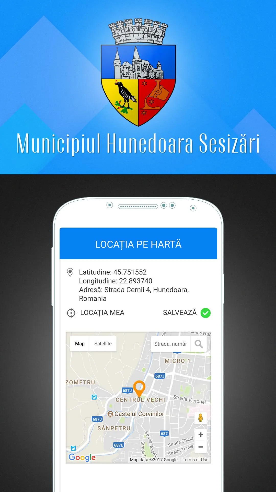 Municipiul Hunedoara Sesizări | Indus Appstore | Screenshot