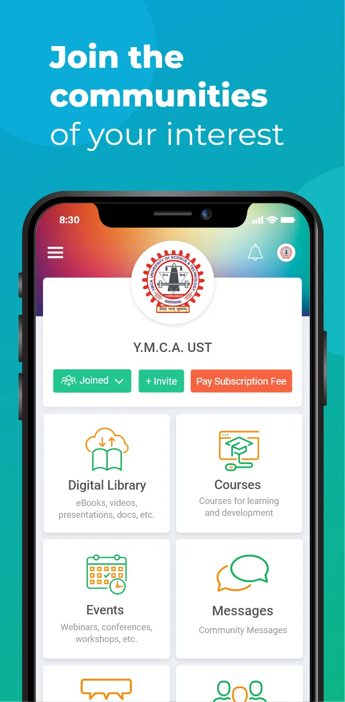 Y.M.C.A. UST | Indus Appstore | Screenshot