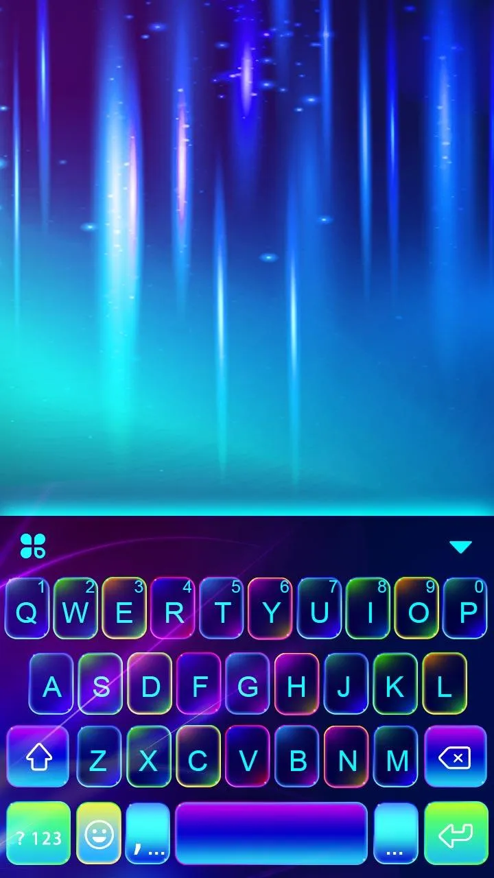 Sparkling Neon 3d Keyboard The | Indus Appstore | Screenshot