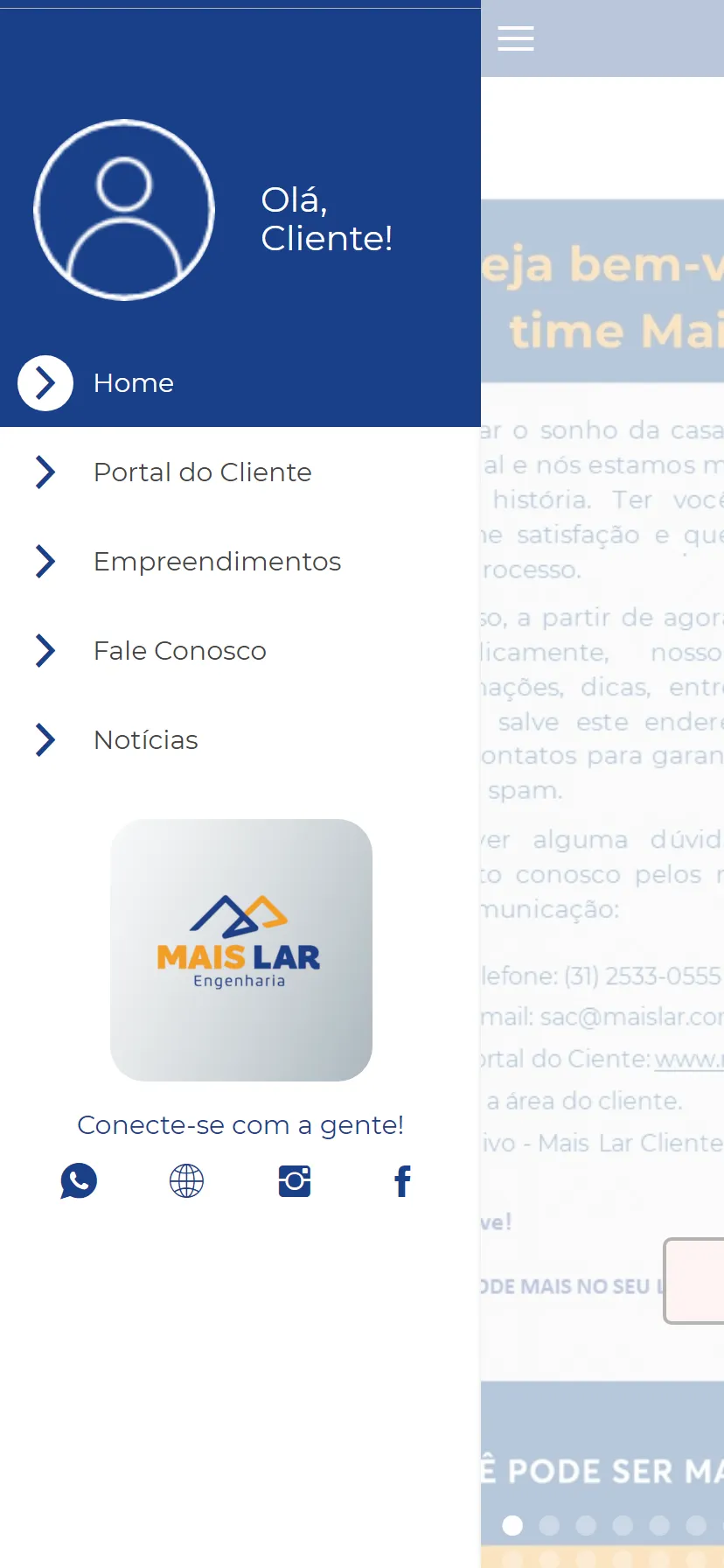 Mais Lar Cliente | Indus Appstore | Screenshot