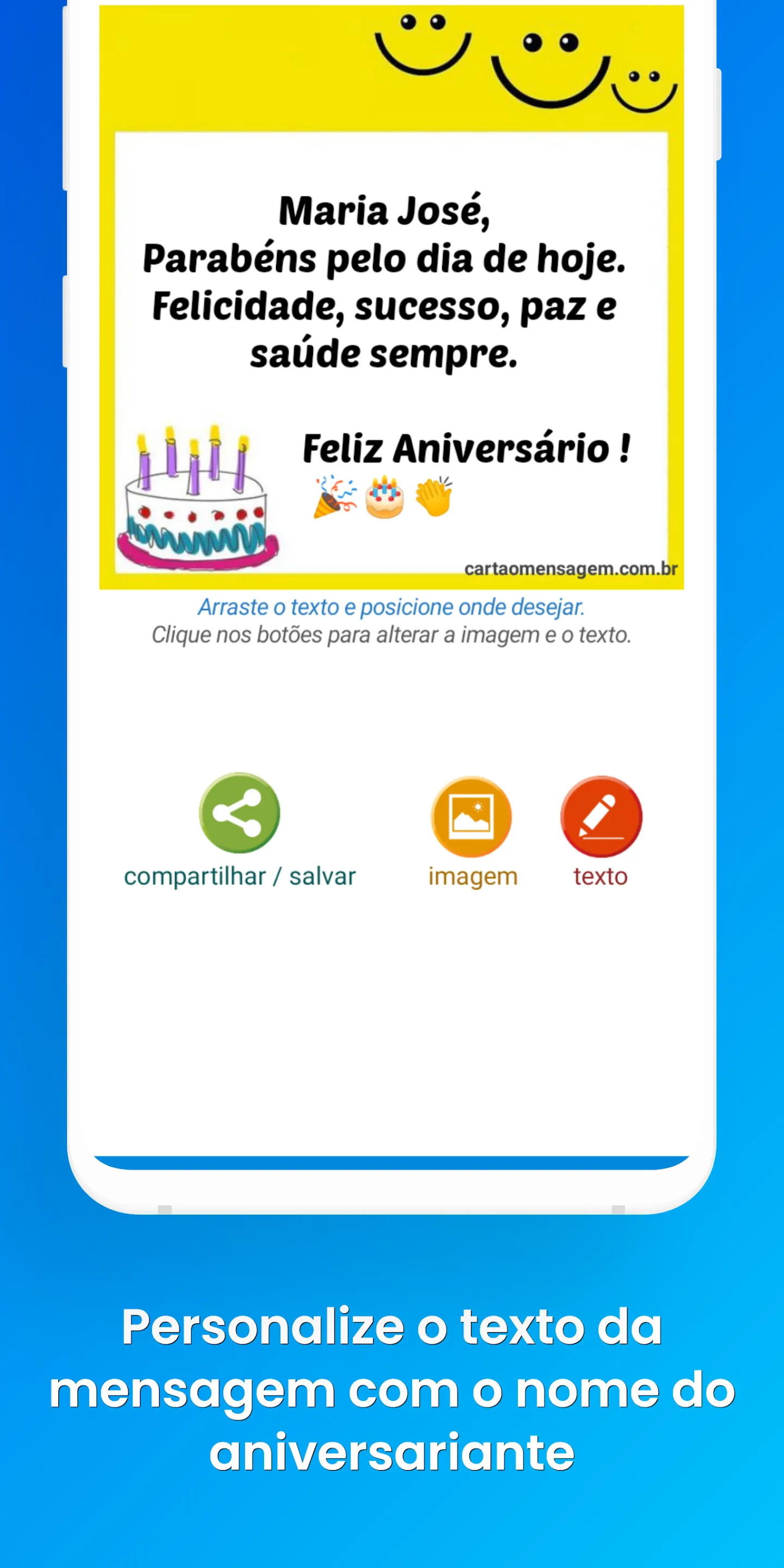 Cartão Mensagem de Aniversário | Indus Appstore | Screenshot