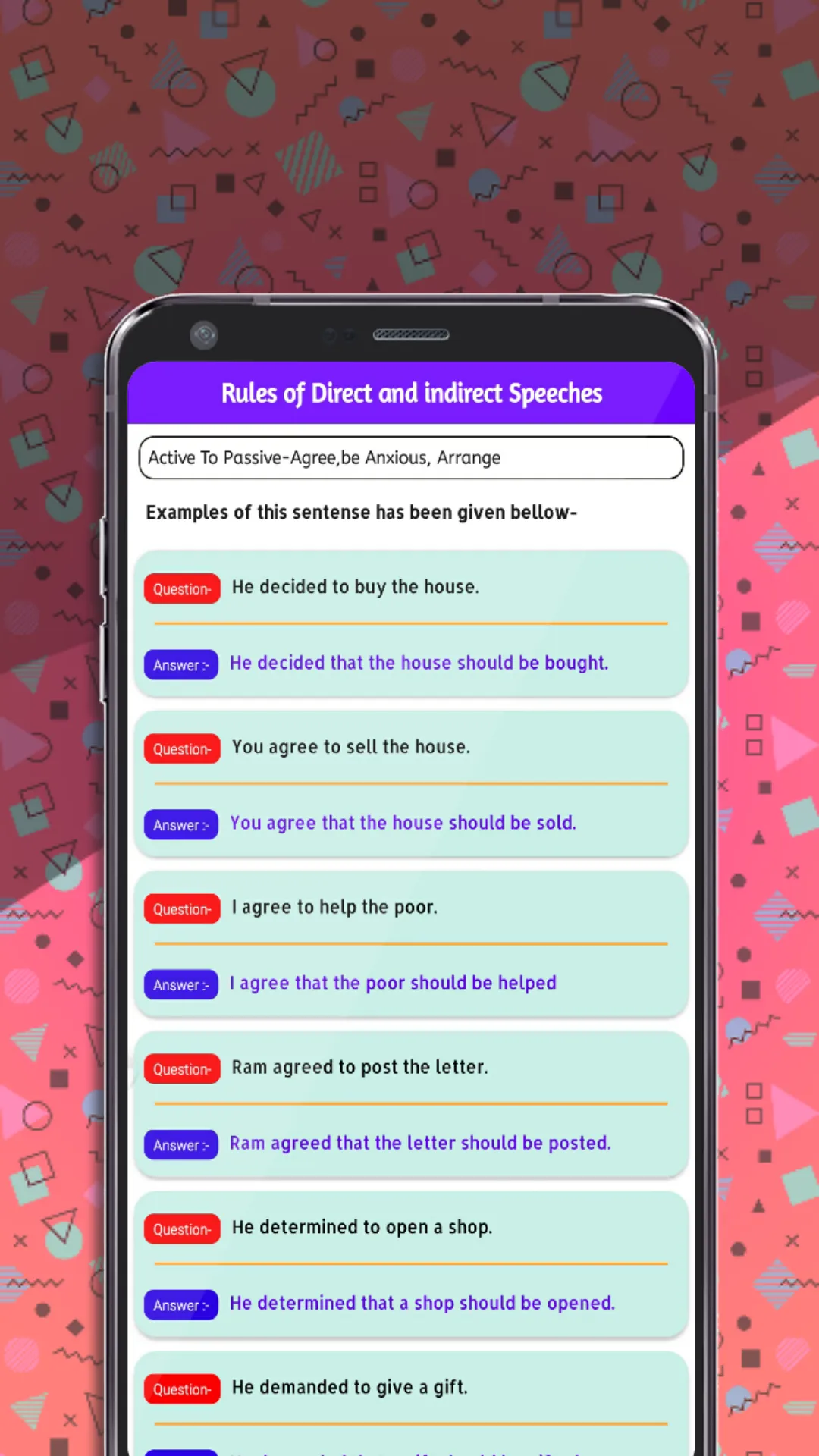 Active Voice To Passive Voice | Indus Appstore | Screenshot