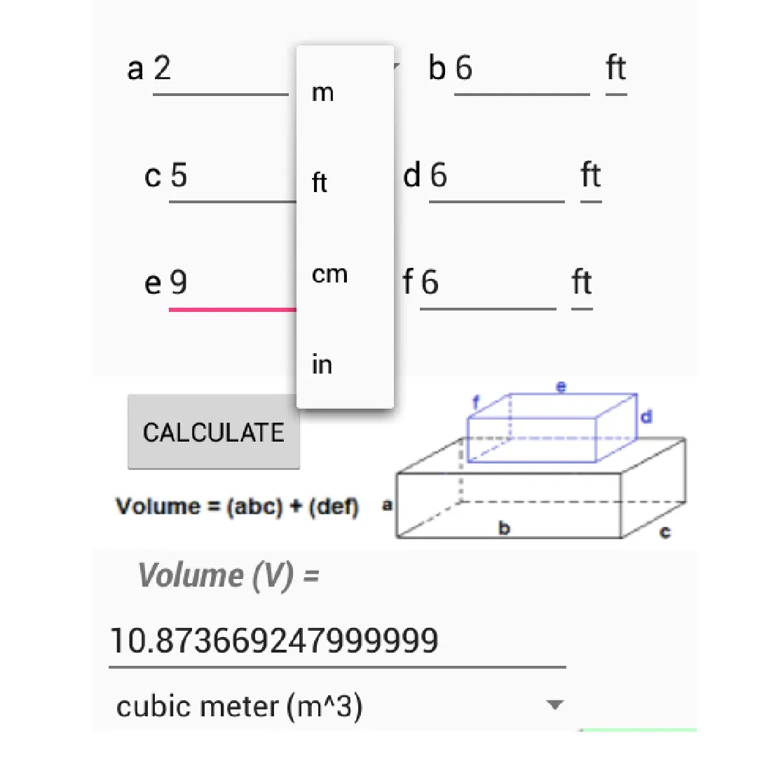 Volume Calculator | Indus Appstore | Screenshot