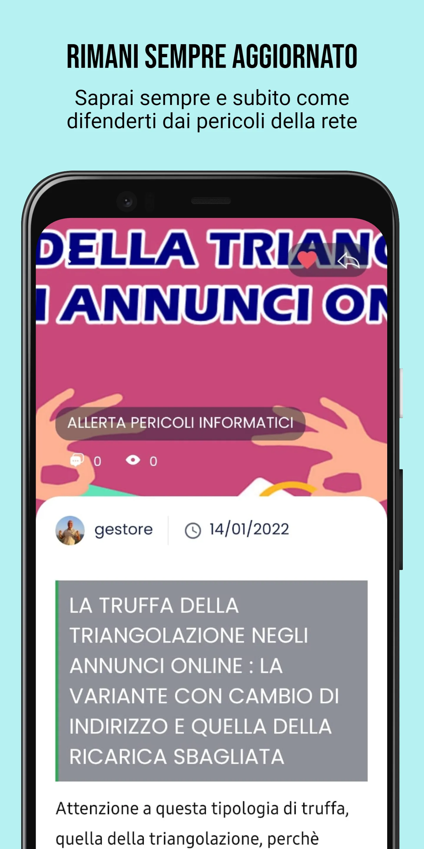 Allerta Pericoli Informatici | Indus Appstore | Screenshot