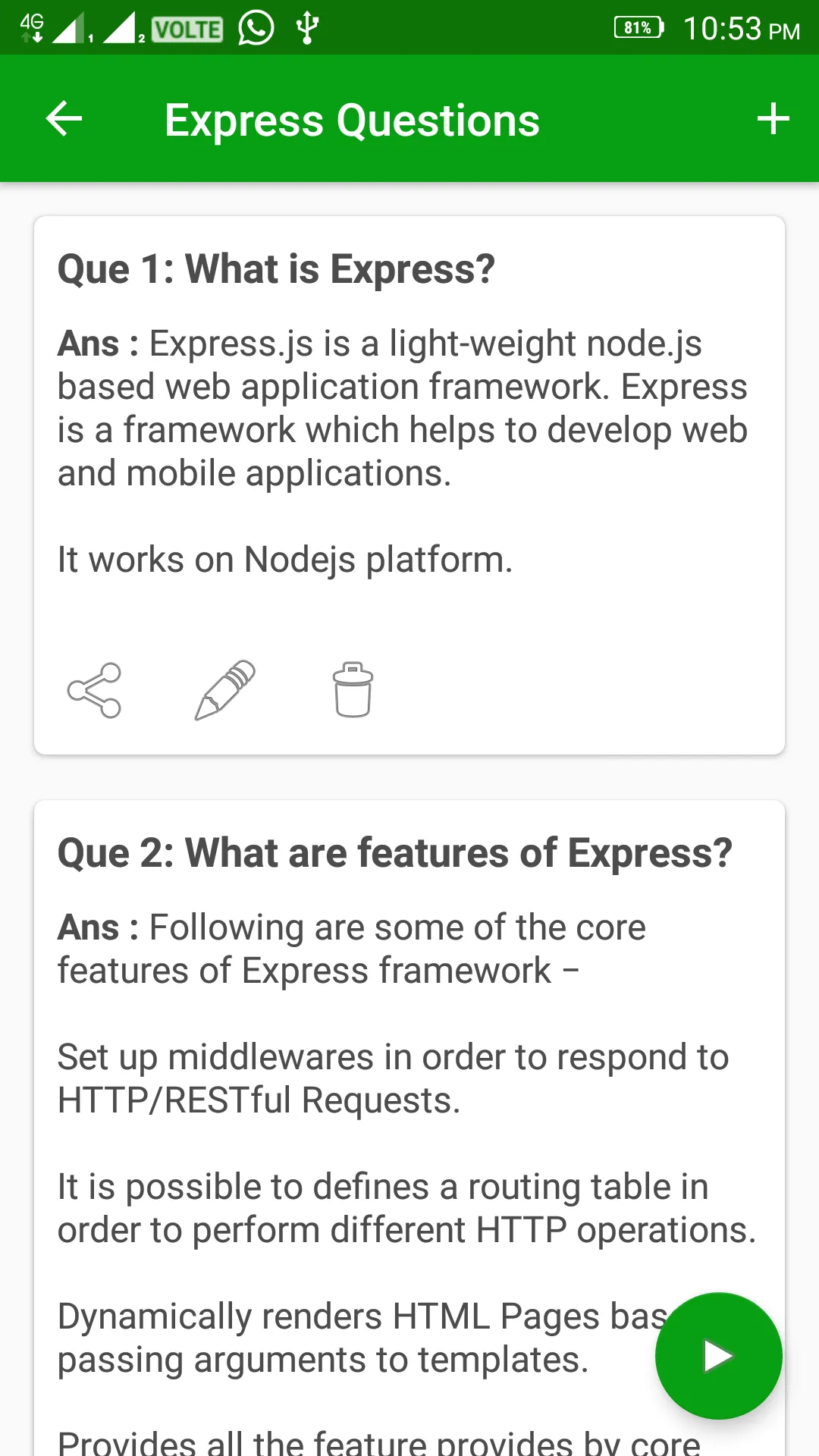 Node.js Interview Practice | Indus Appstore | Screenshot