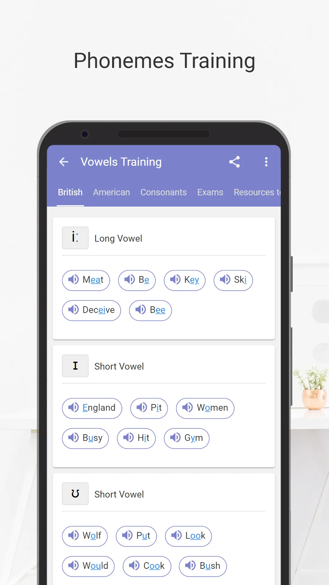 English Phonetics & Vocabulary | Indus Appstore | Screenshot