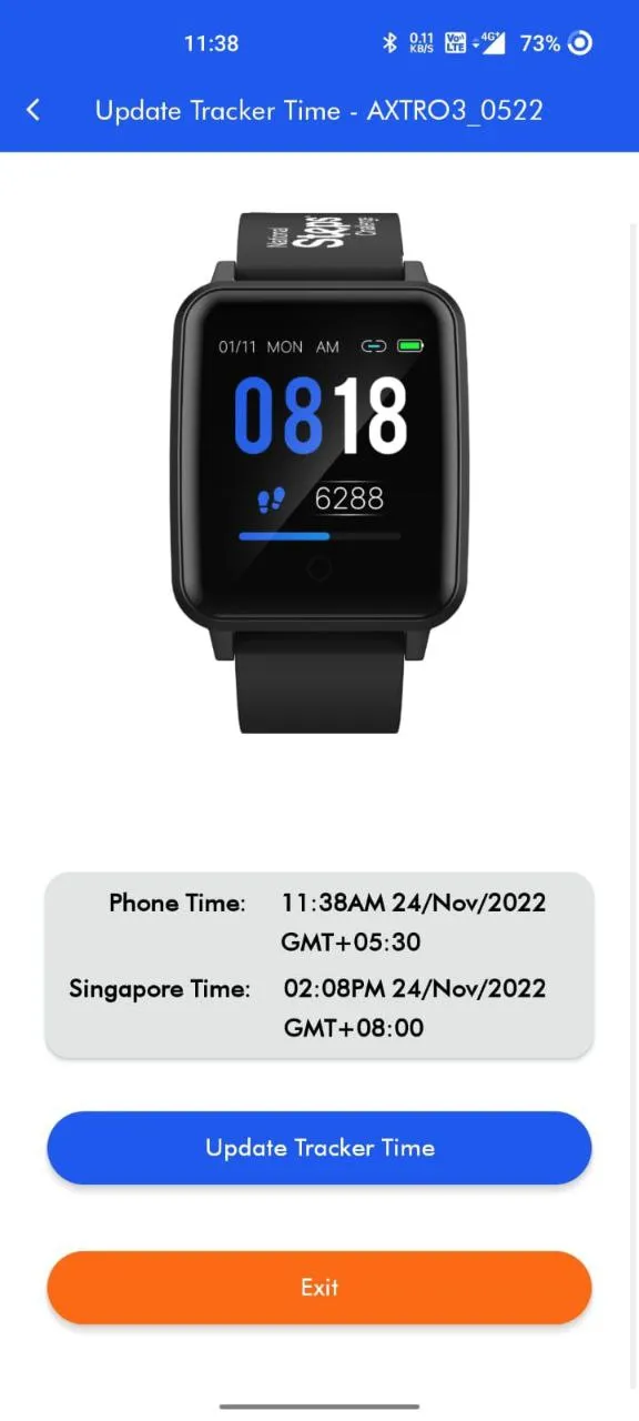 AXTRO Fit - Firmware Update | Indus Appstore | Screenshot
