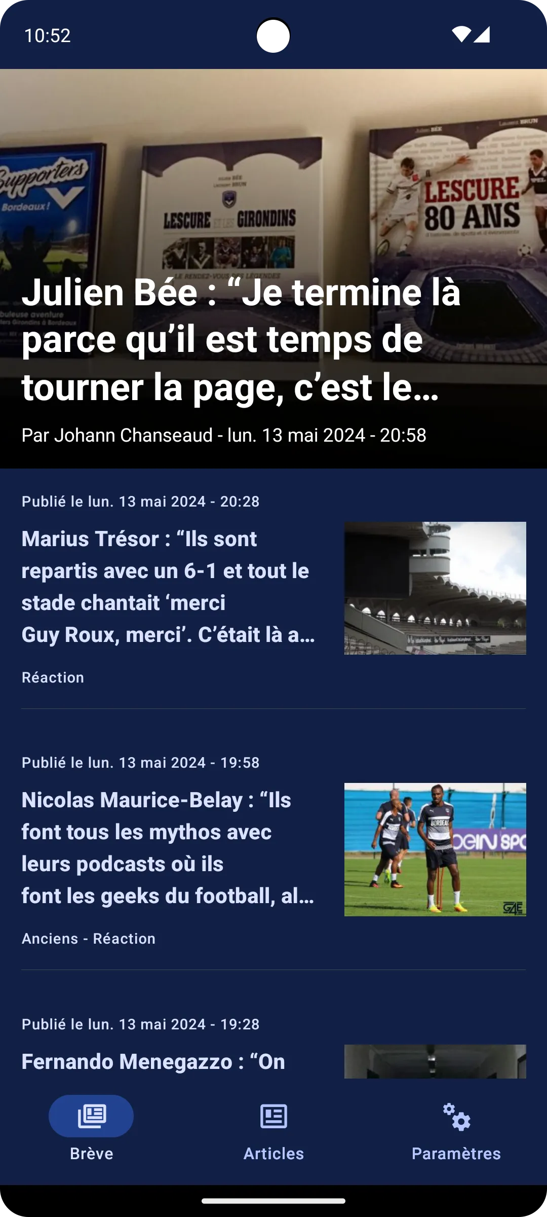 Girondins4Ever | Indus Appstore | Screenshot