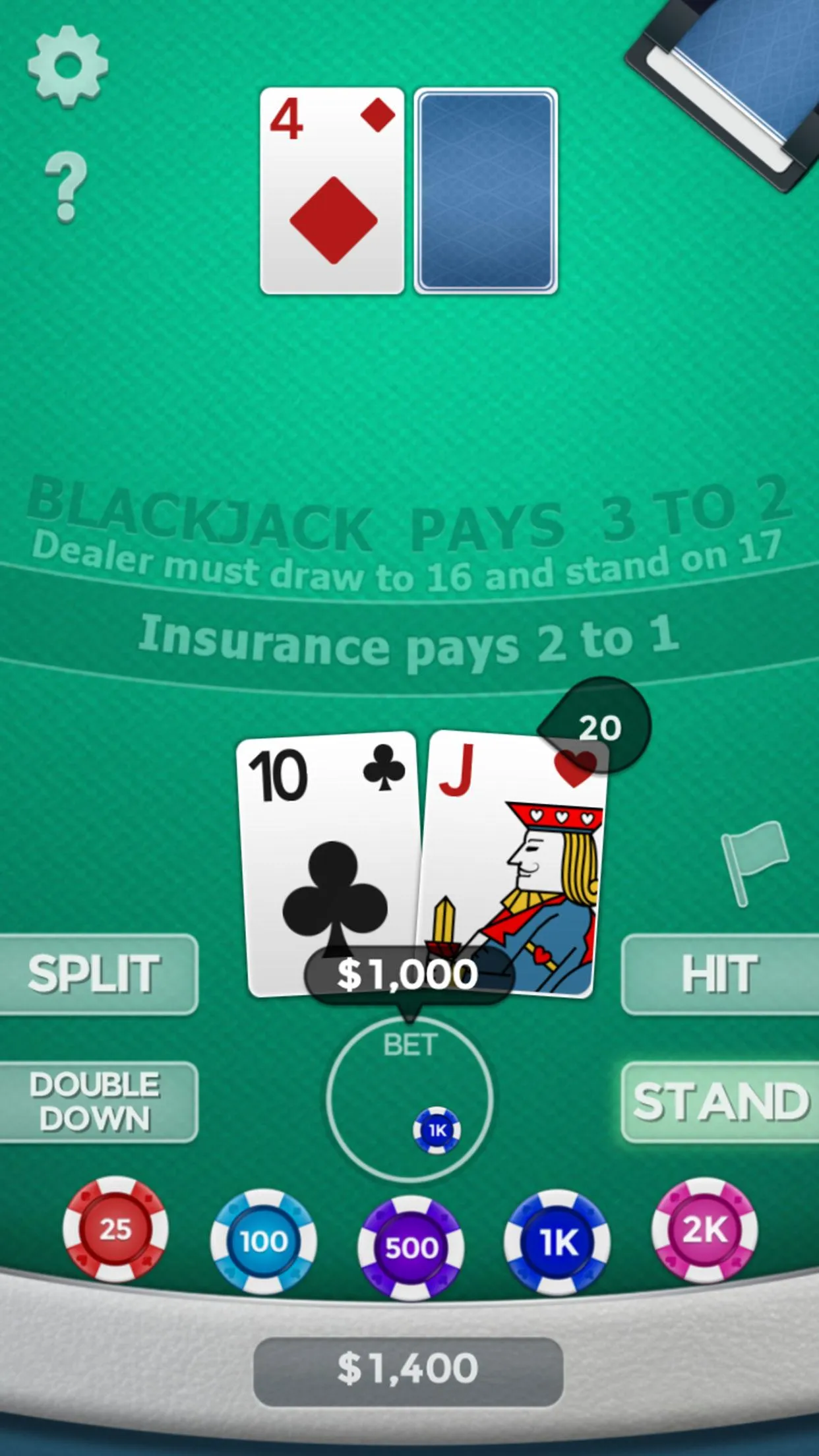 Blackjack 21 | Indus Appstore | Screenshot