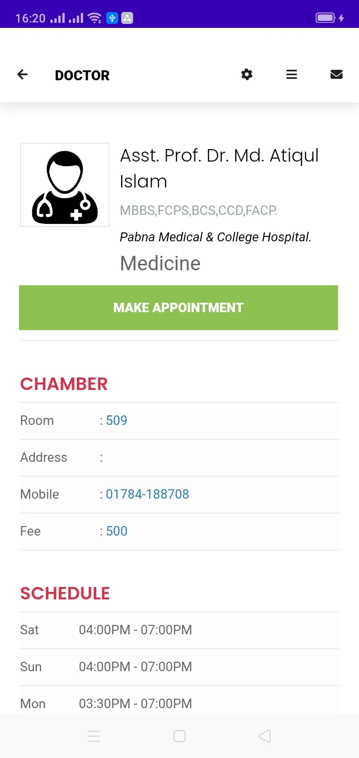 Ibn Sina Doctor Appointment | Indus Appstore | Screenshot