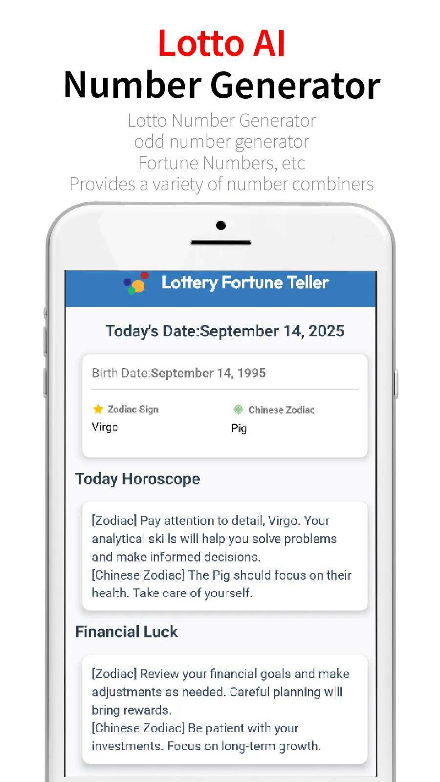 Lotto AI - Number Generator | Indus Appstore | Screenshot