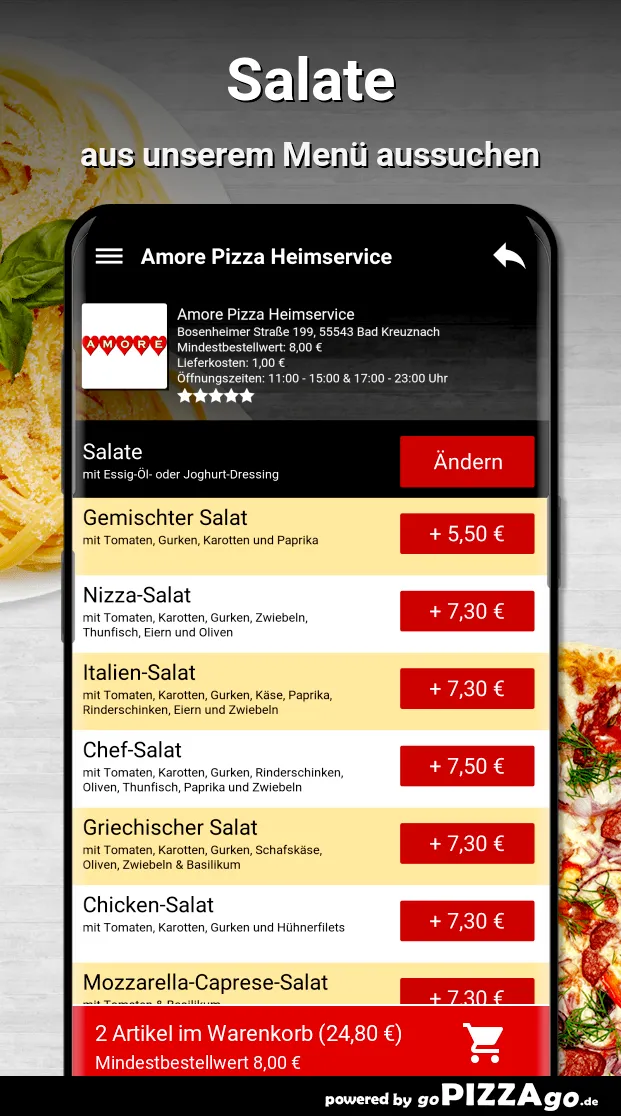 Amore Pizza Heimservice Bad Kr | Indus Appstore | Screenshot