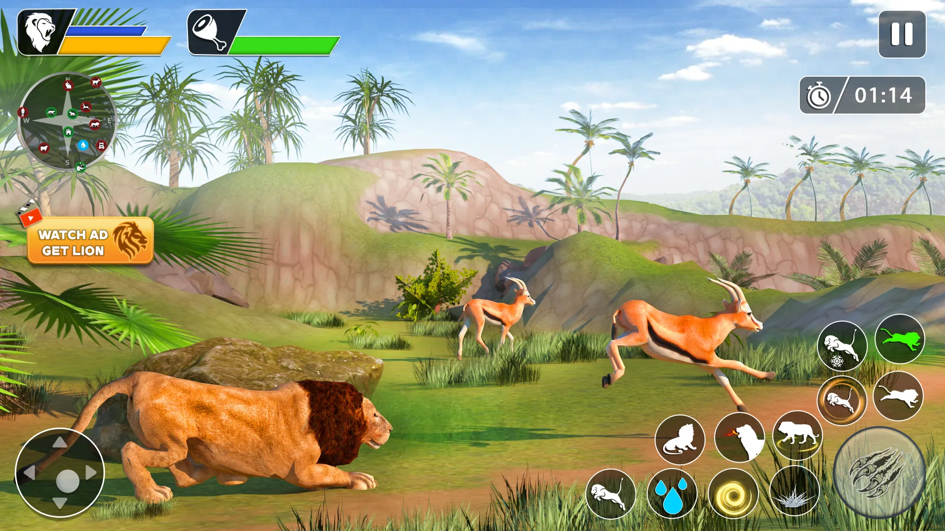 Lion Games Animal Simulator 3D | Indus Appstore | Screenshot