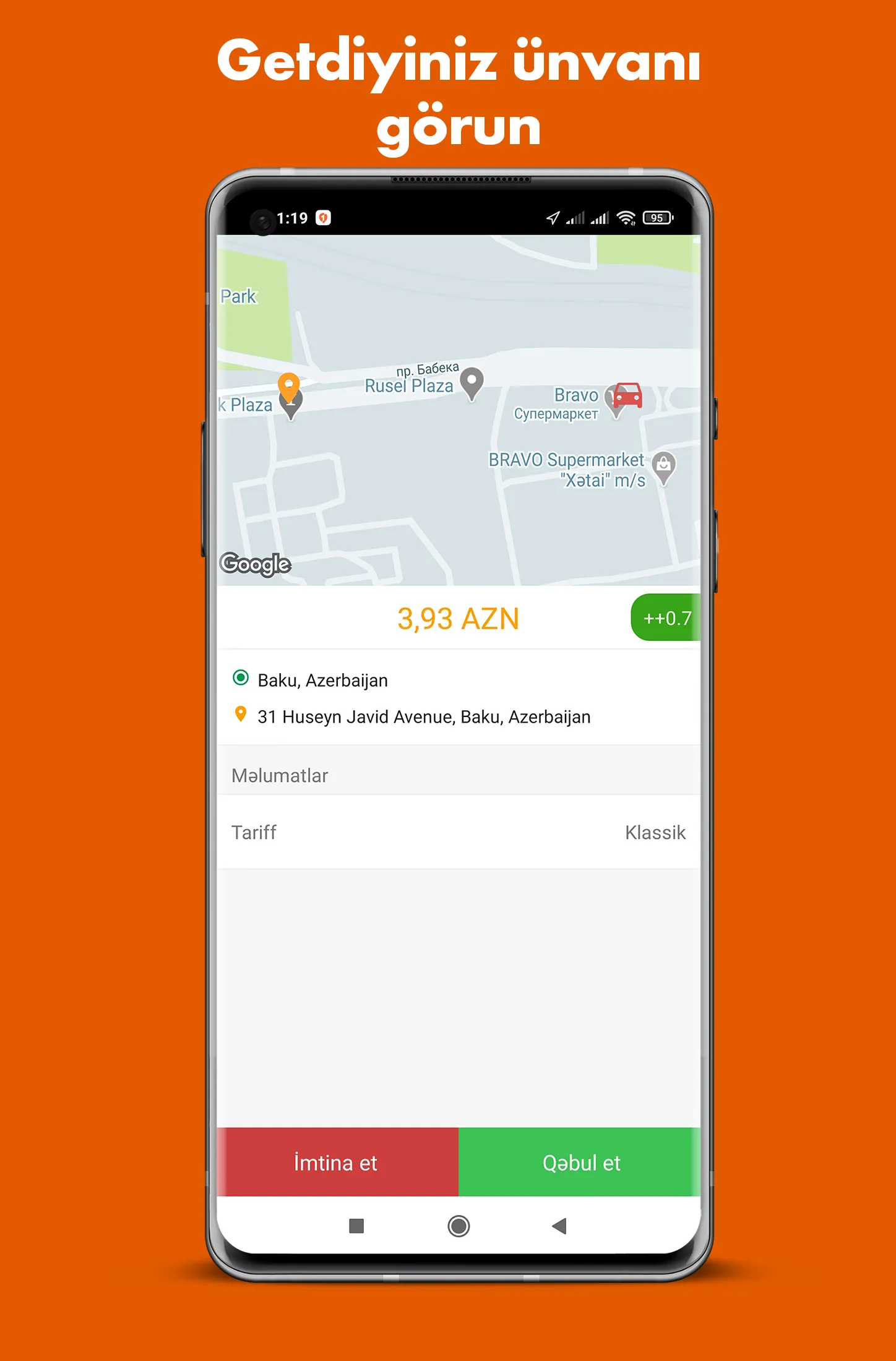 1Taxi.az - Sürücülər üçün | Indus Appstore | Screenshot