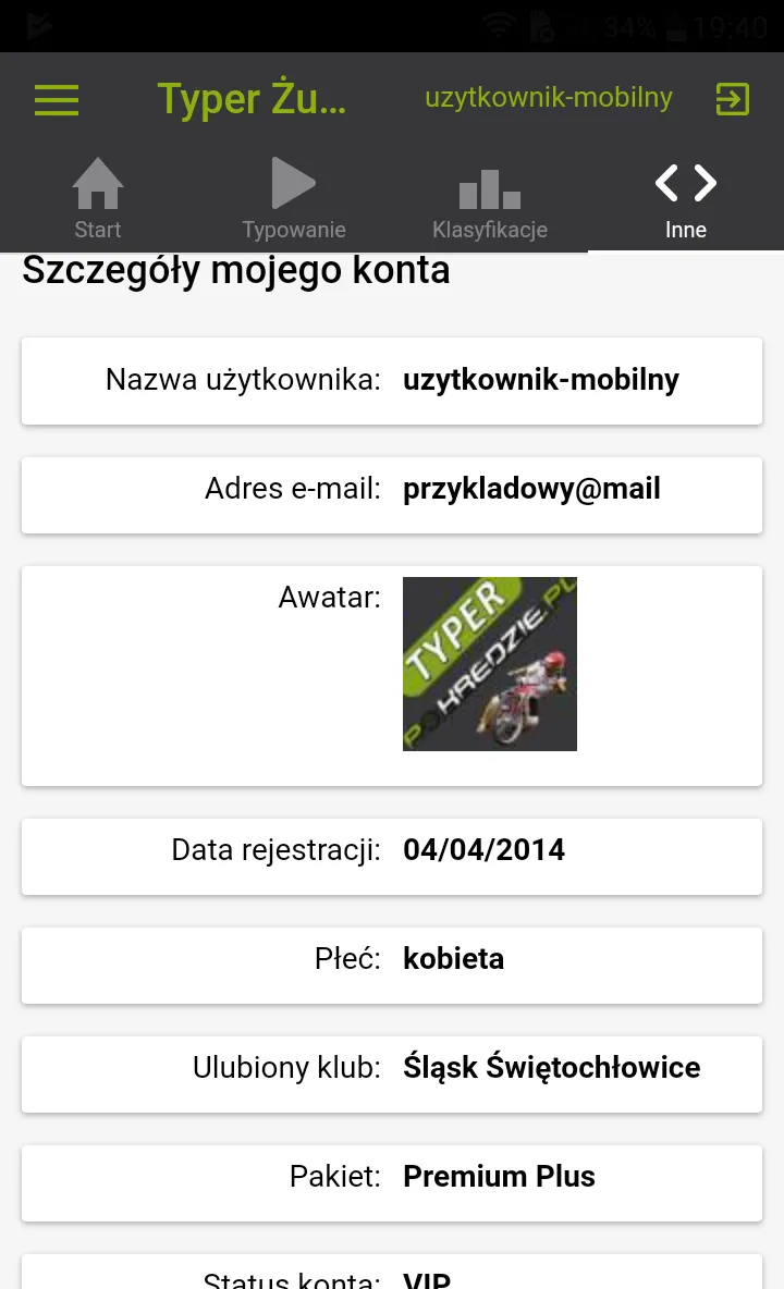 Typer Żużlowy PoKredzie.pl | Indus Appstore | Screenshot