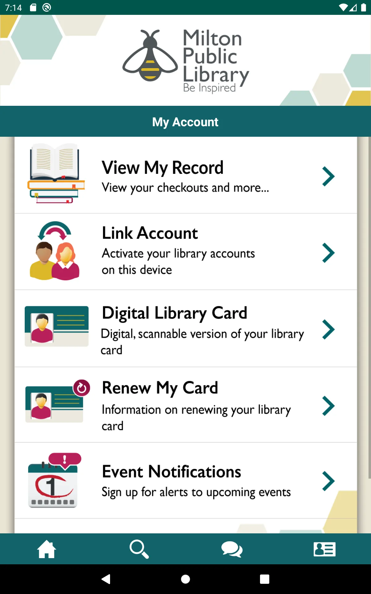 Milton Public Library | Indus Appstore | Screenshot