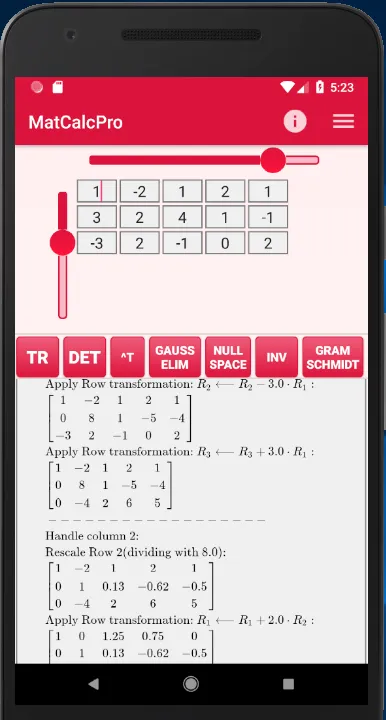 Matrix Calculator (Matrices) | Indus Appstore | Screenshot