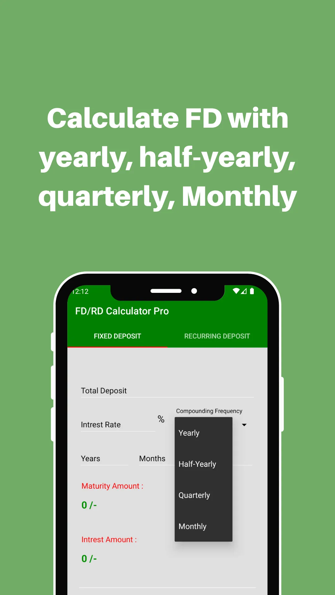 FD RD Calculator 2024 | Indus Appstore | Screenshot