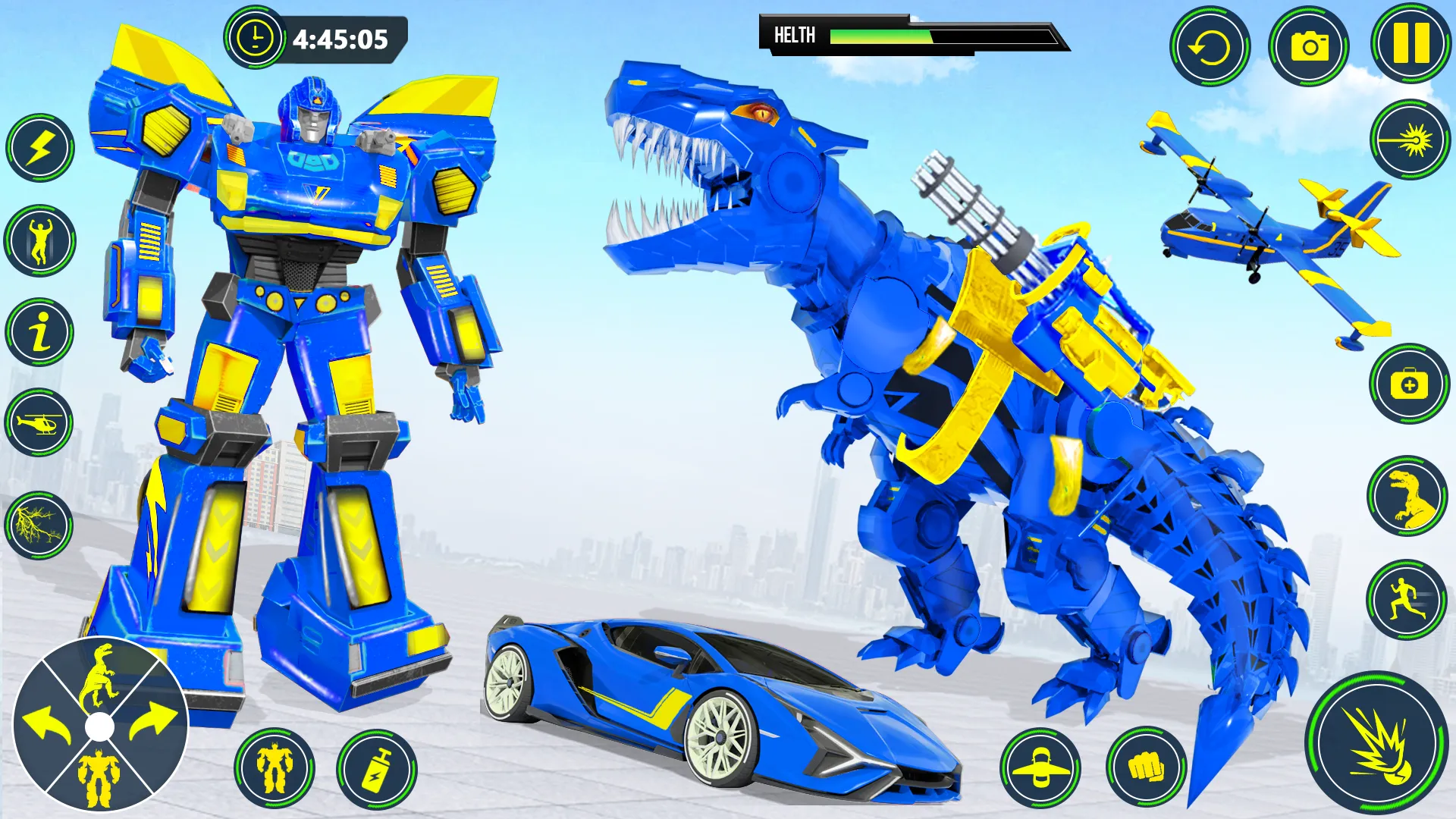 Dino Transform Robot Car Game | Indus Appstore | Screenshot