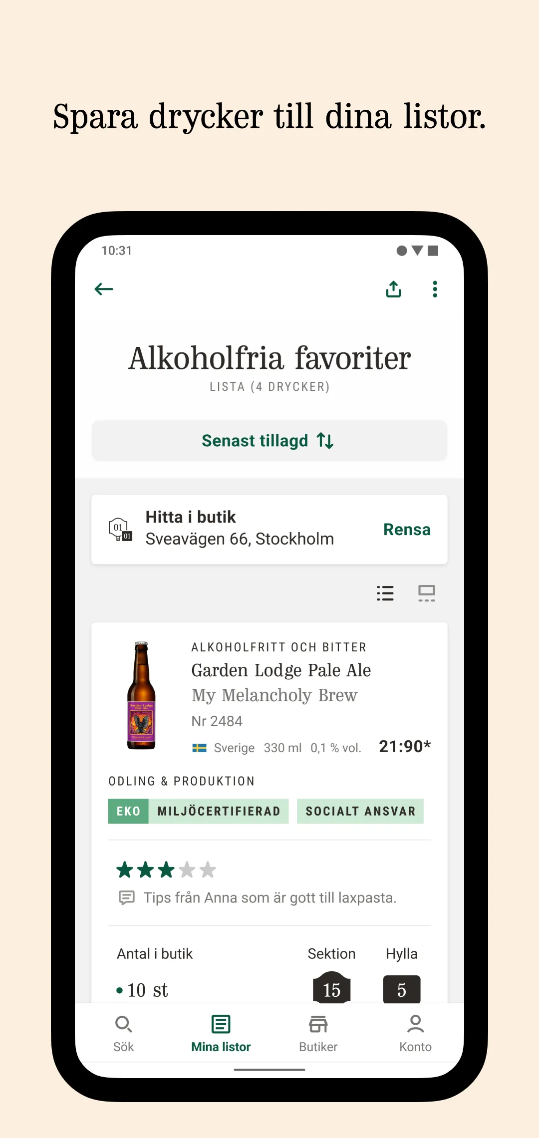 Systembolaget - Sök & hitta | Indus Appstore | Screenshot