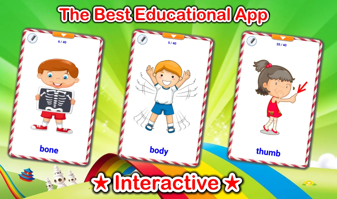 Body Parts Cards | Indus Appstore | Screenshot