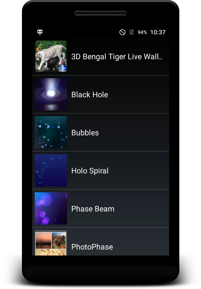 Bengal Tiger Live Wallpaper | Indus Appstore | Screenshot