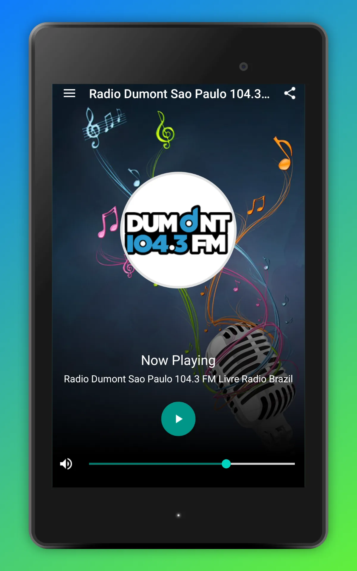 Rádio Dumont FM 104.3 App BR | Indus Appstore | Screenshot