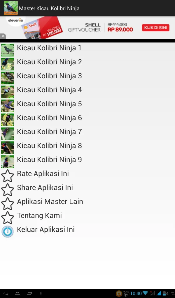 Master Kicau Kolibri Ninja | Indus Appstore | Screenshot