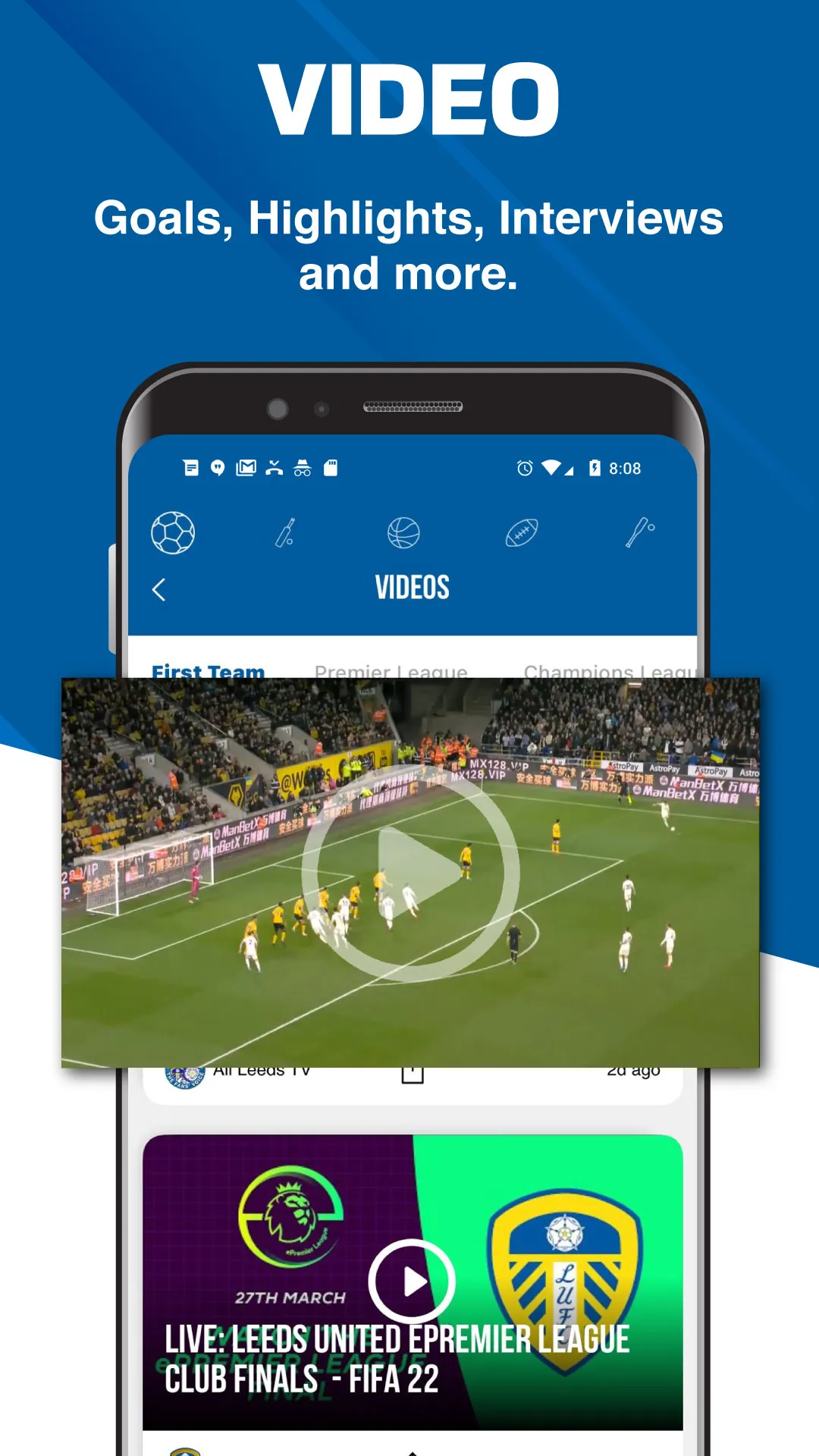 LUFCMOT - Live Scores & News | Indus Appstore | Screenshot