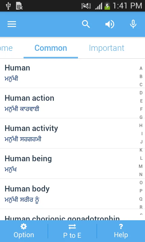 Punjabi Dictionary Multifunctional | Indus Appstore | Screenshot