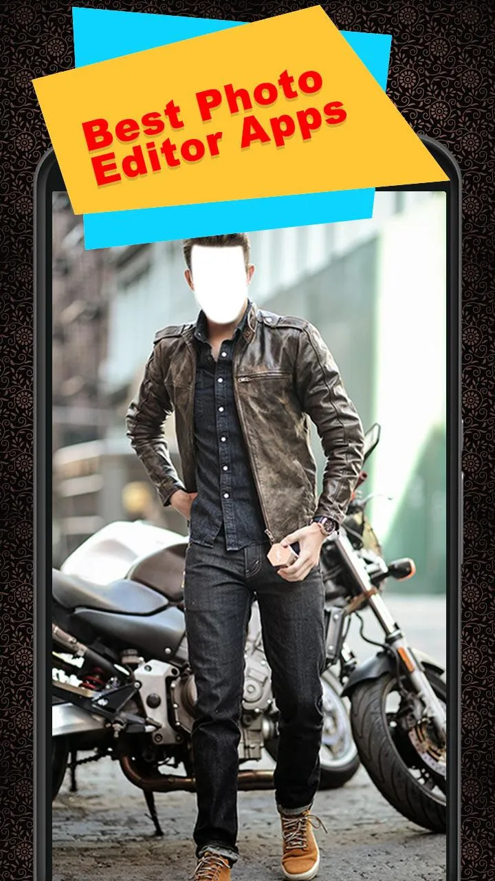 Men Moto Photo Suit | Indus Appstore | Screenshot