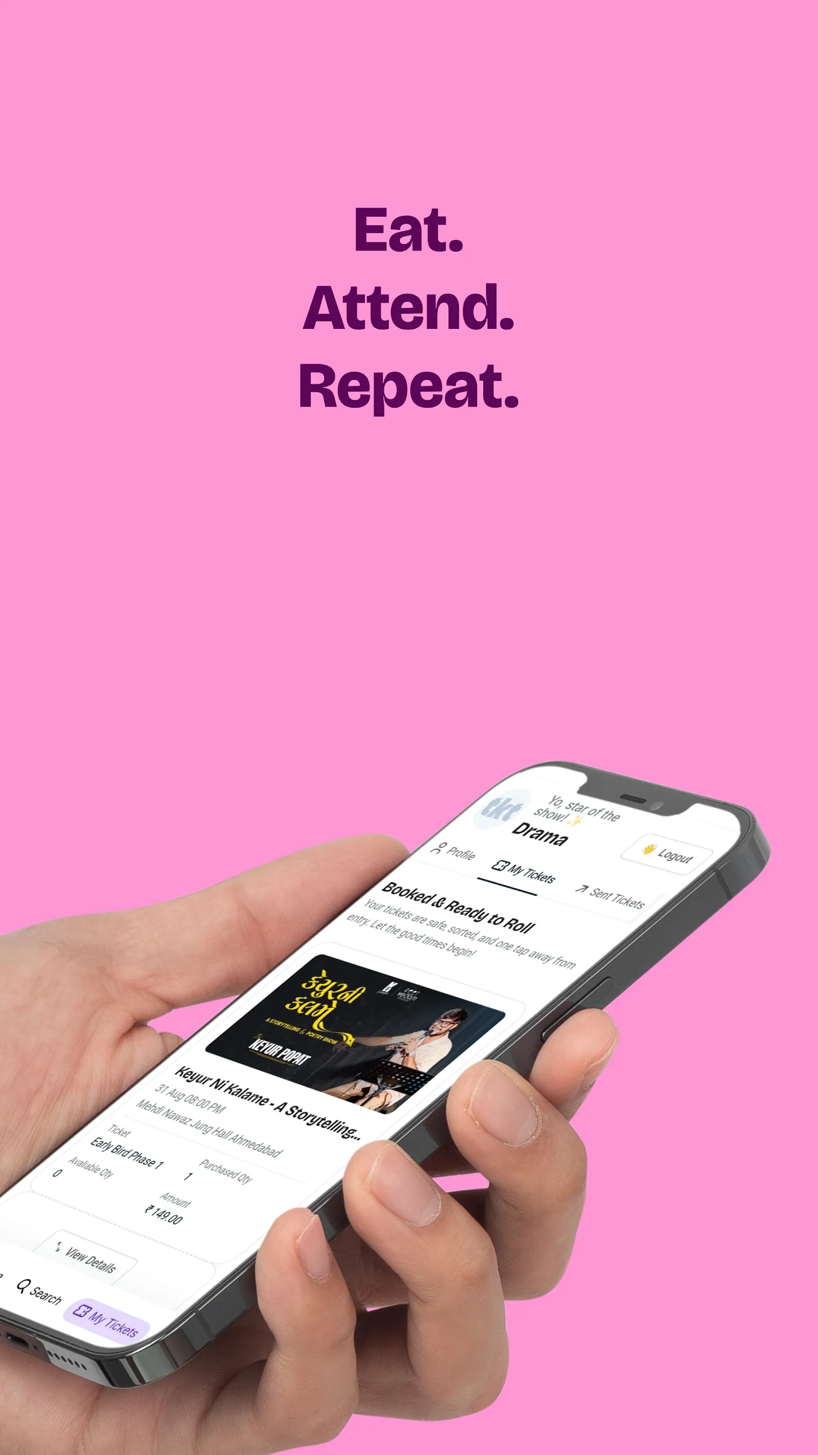 Tykkit - Events & Tickets | Indus Appstore | Screenshot