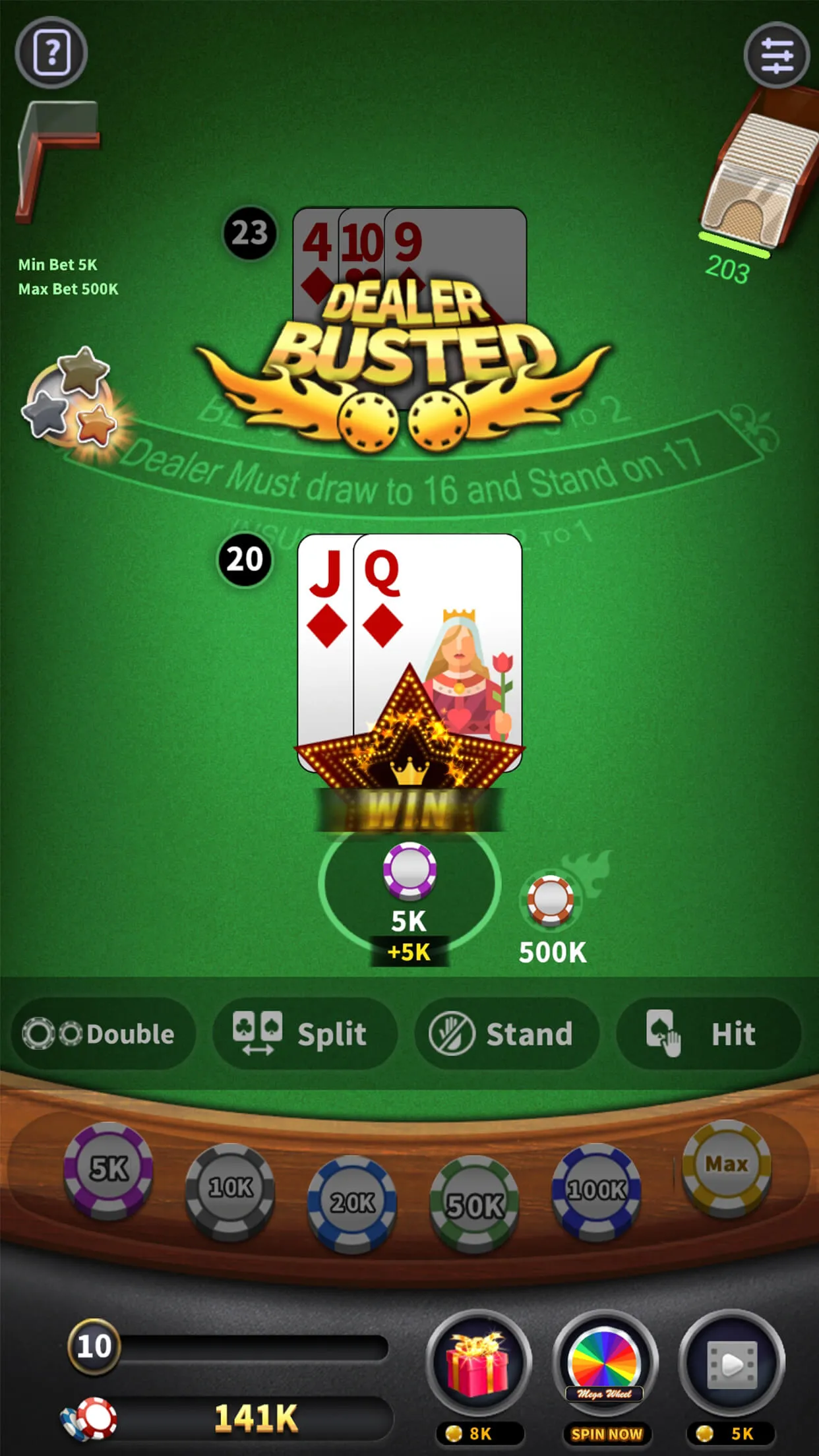 Blackjack 21 offline games | Indus Appstore | Screenshot