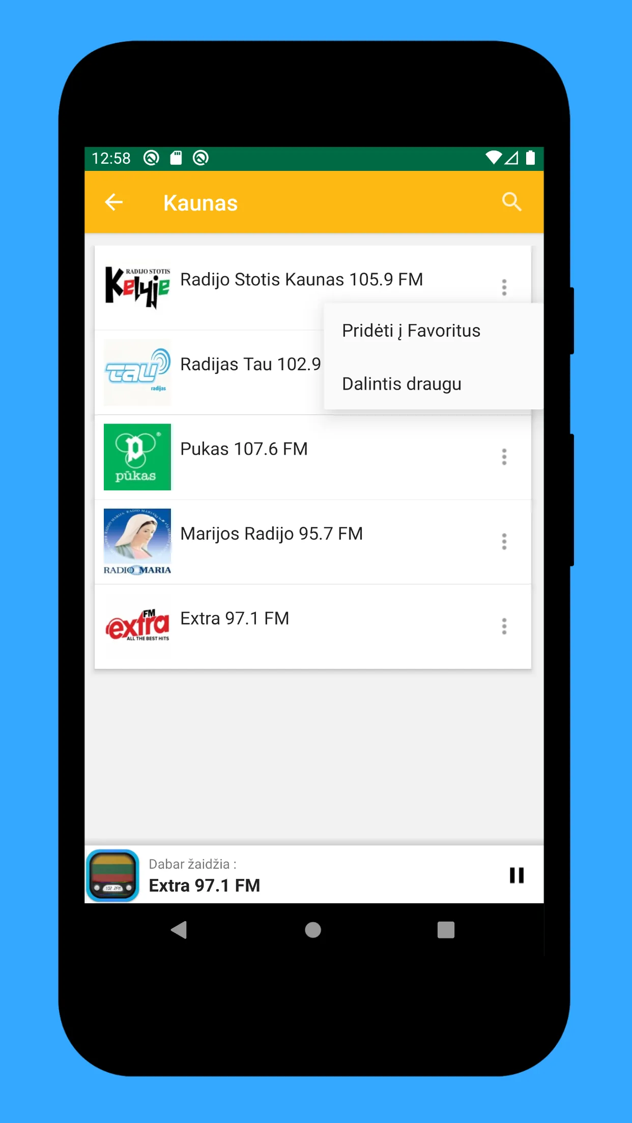 Radio Lithuania + Radio Online | Indus Appstore | Screenshot