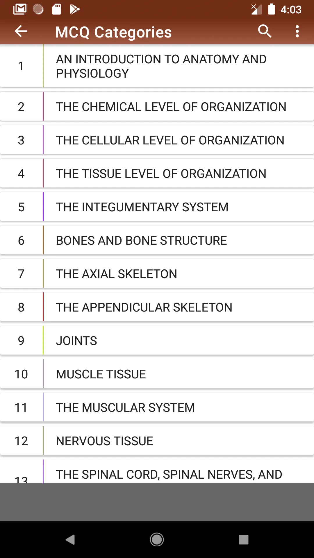 Anatomy Physiology Test Prep | Indus Appstore | Screenshot