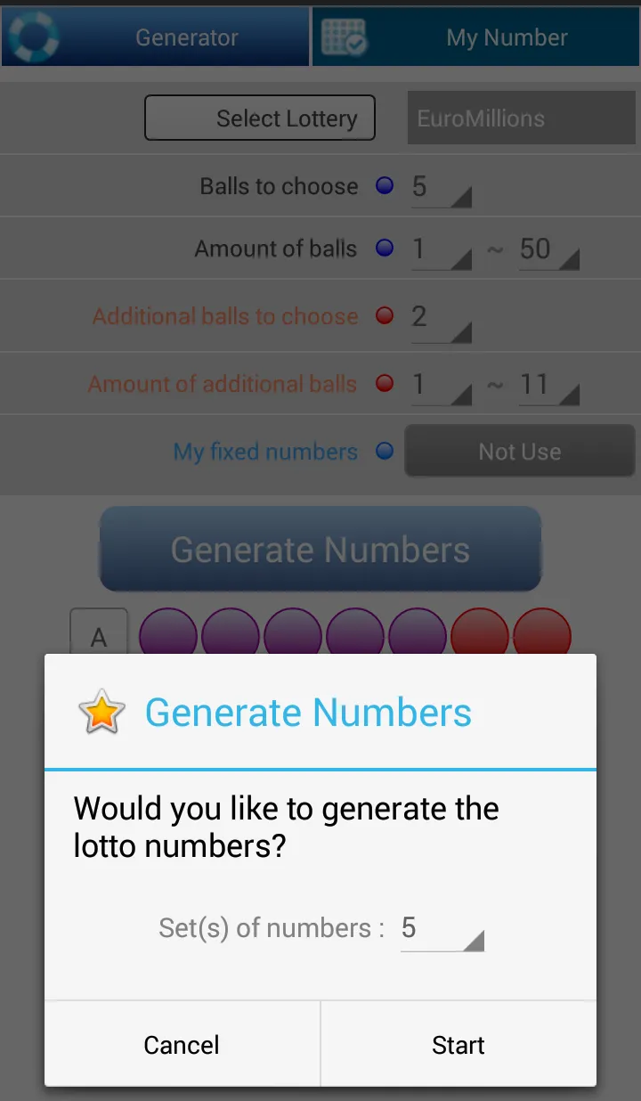 Multi Lotto Generator | Indus Appstore | Screenshot