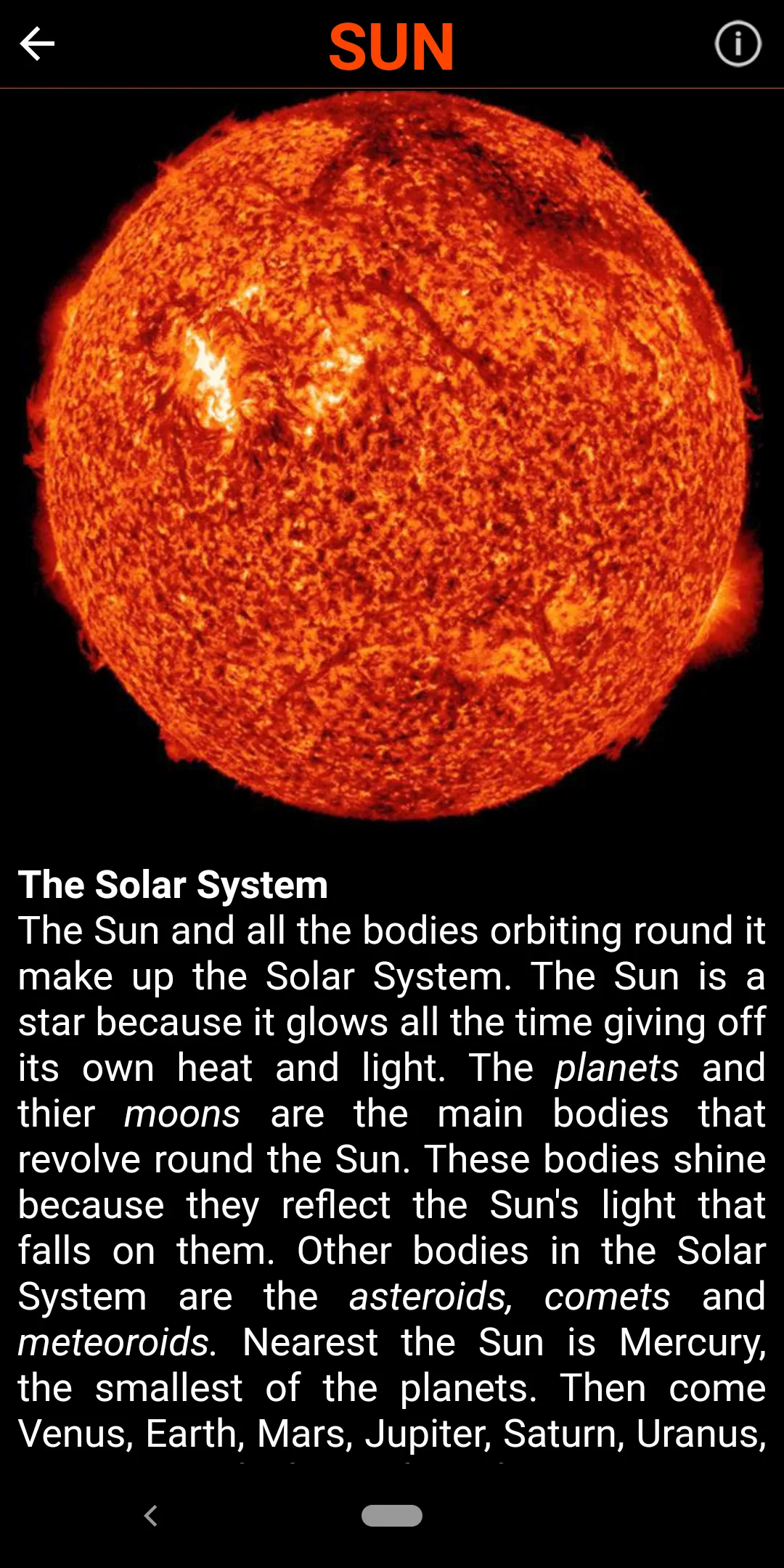 Solar System | Indus Appstore | Screenshot