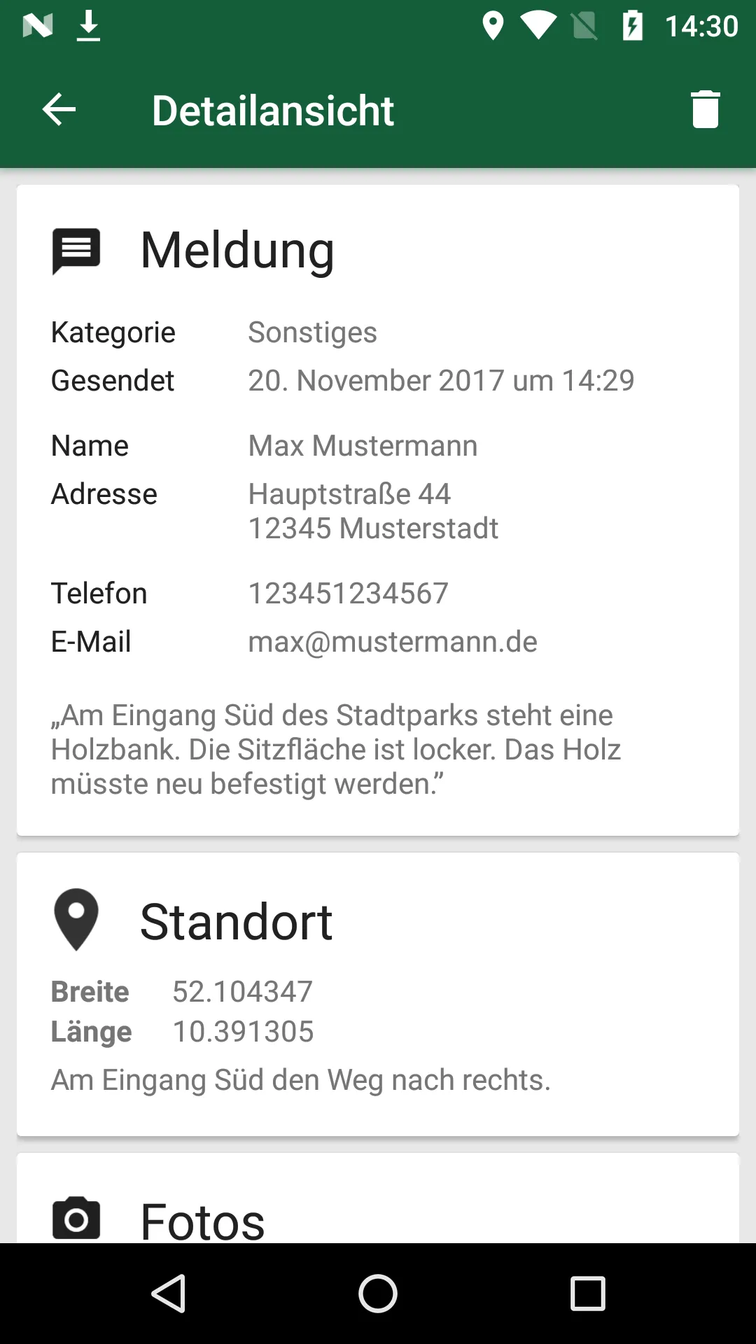 Melde-App Stadt Salzgitter | Indus Appstore | Screenshot