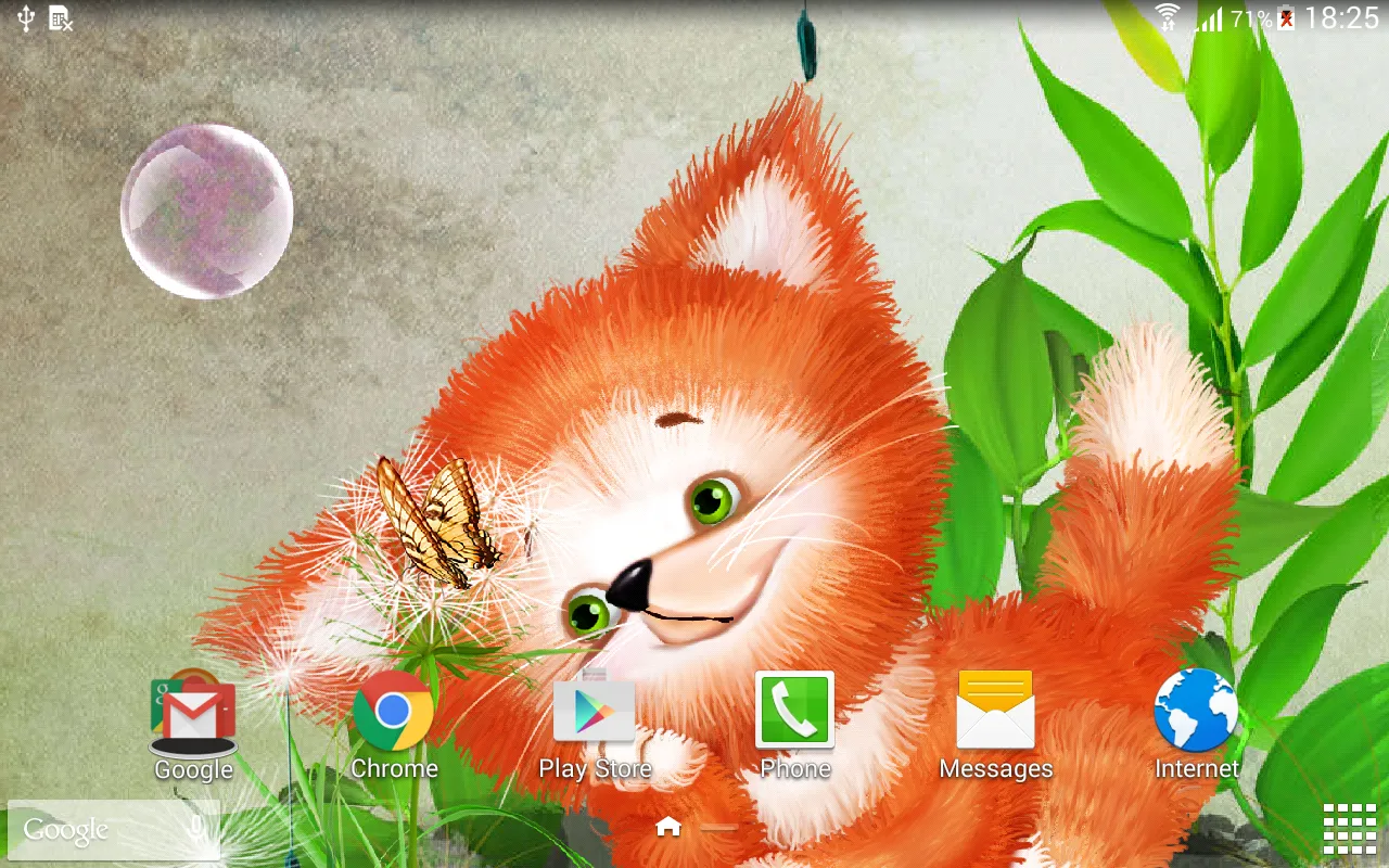 Foxy Cute Live Wallpaper | Indus Appstore | Screenshot