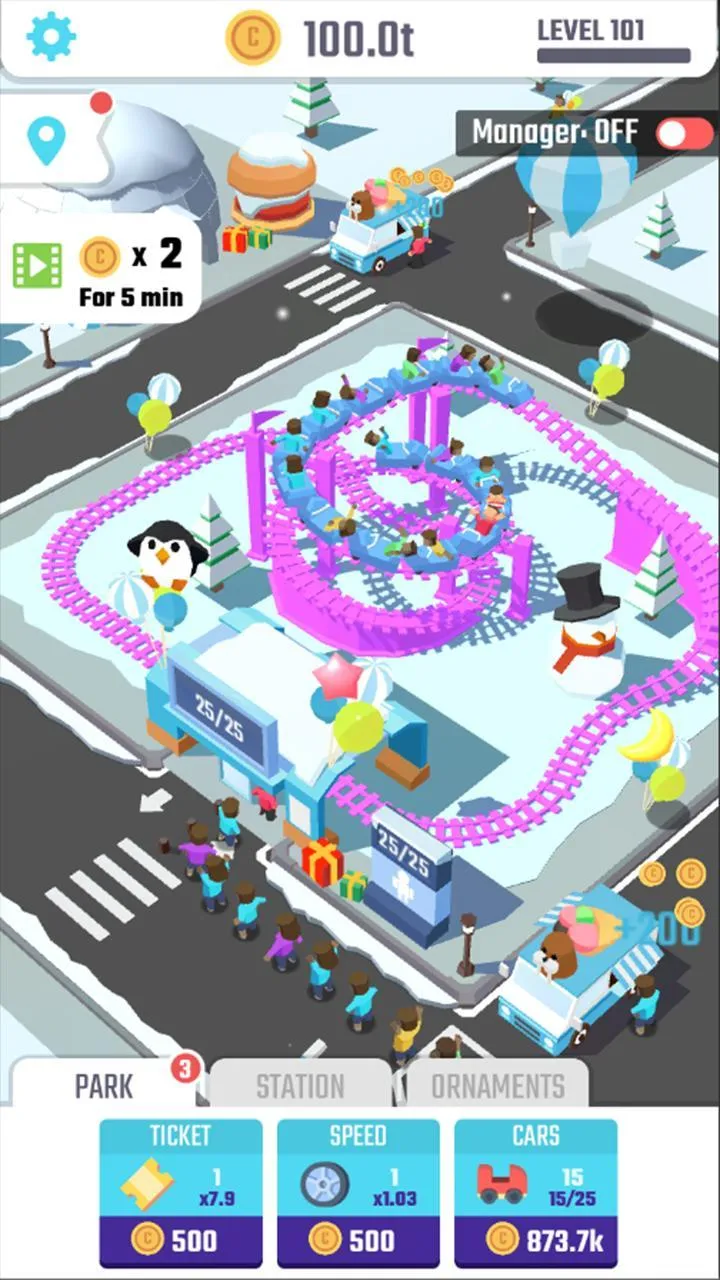 Idle Roller Coaster | Indus Appstore | Screenshot