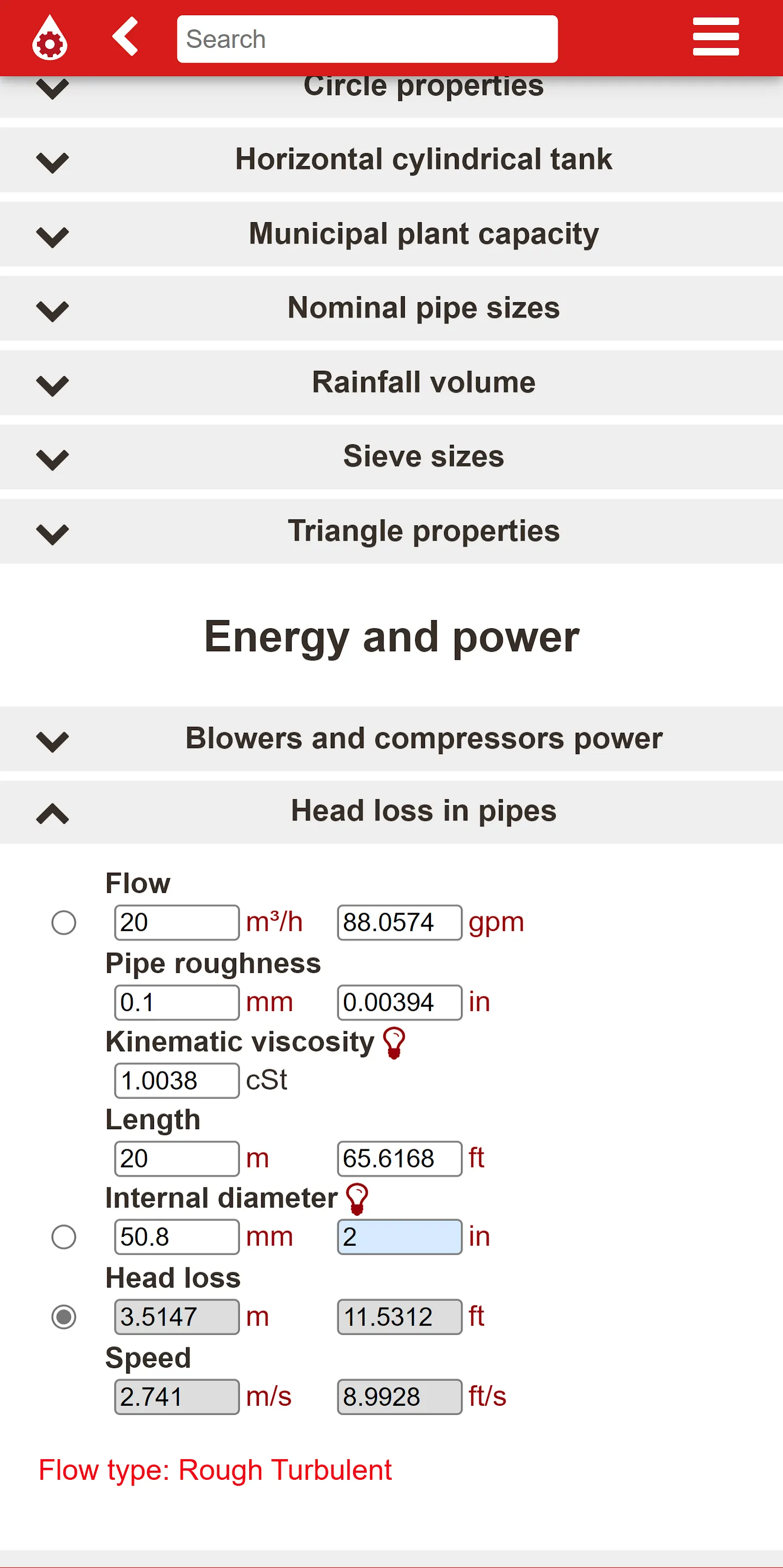 Plutocalc Water and Wastewater | Indus Appstore | Screenshot