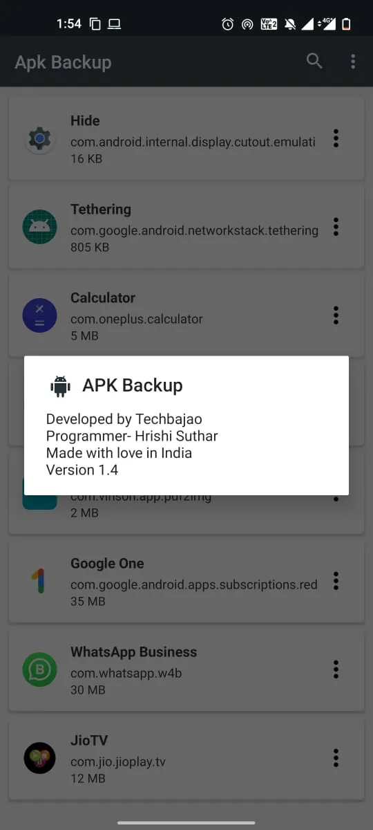 Apk Backup (Extractor) | Indus Appstore | Screenshot