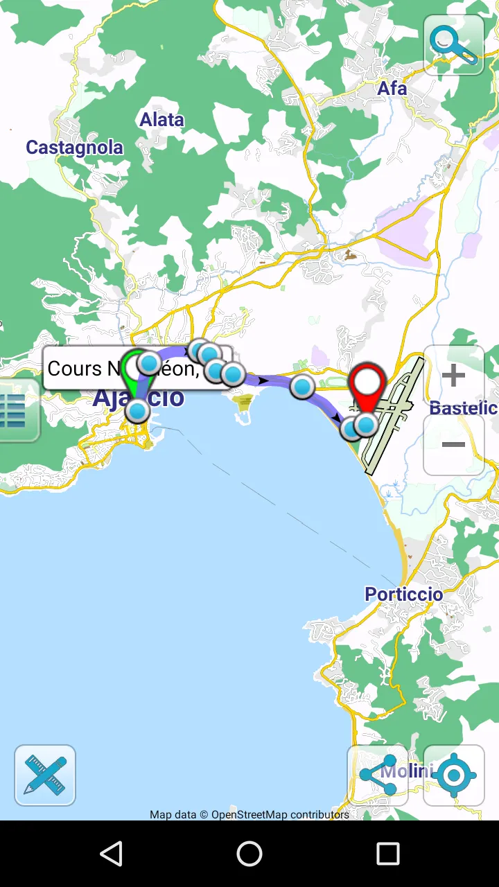 Map of Corsica offline | Indus Appstore | Screenshot