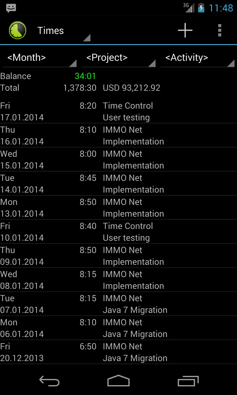 Time Control - track worktime | Indus Appstore | Screenshot