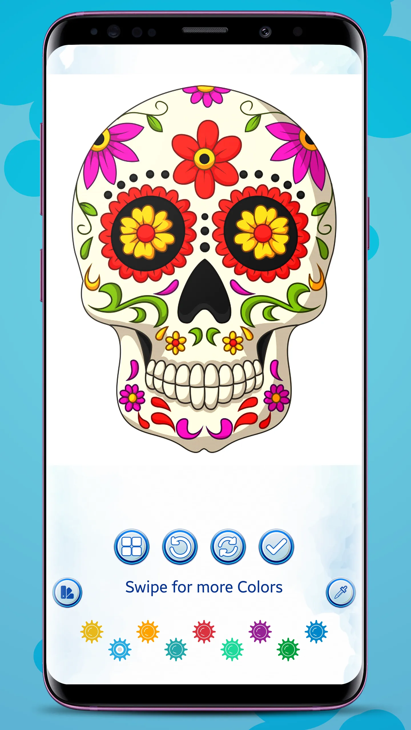 Sugar Skull Coloring Book | Indus Appstore | Screenshot