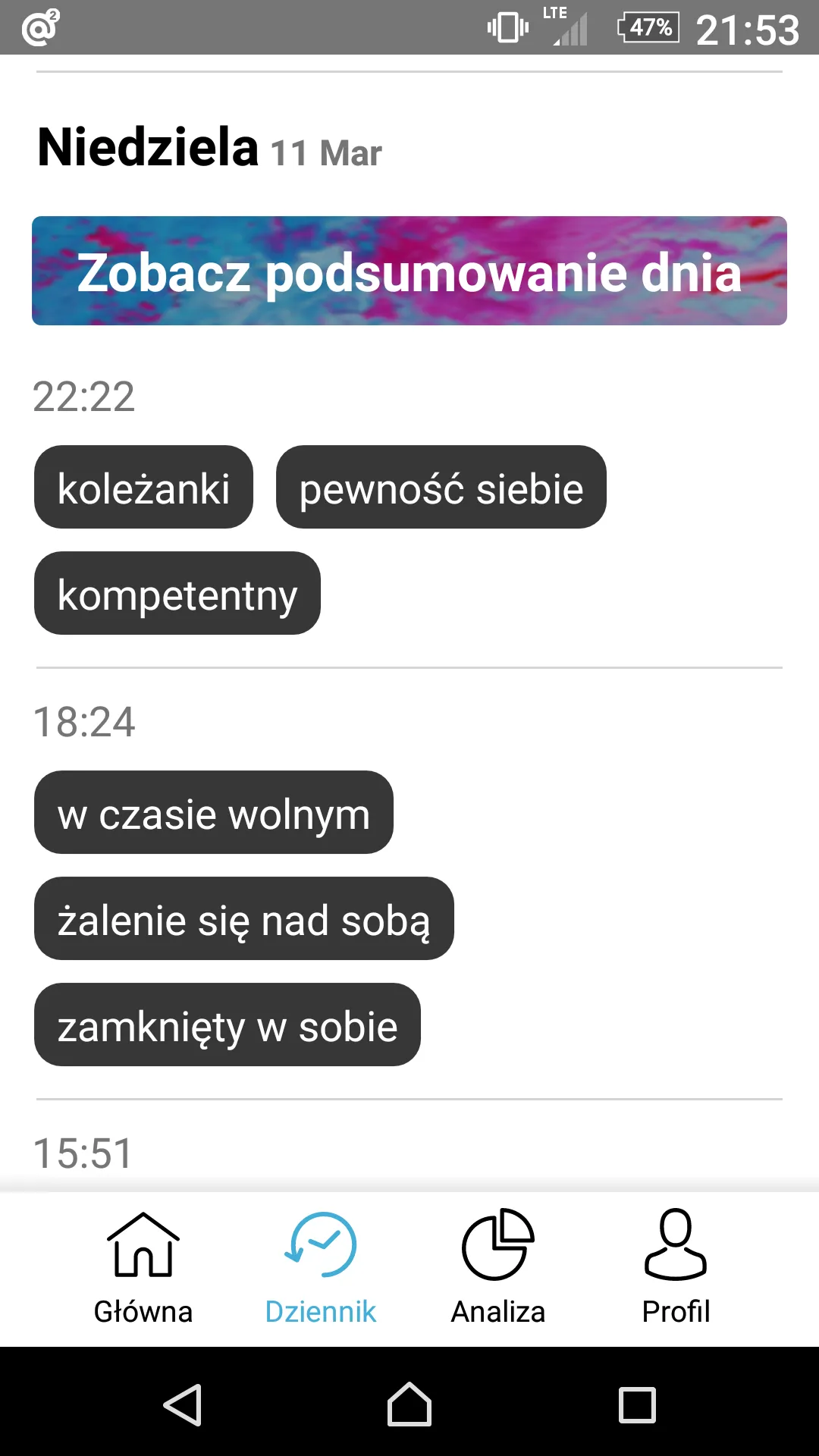 Dziennik Uczuć | Indus Appstore | Screenshot