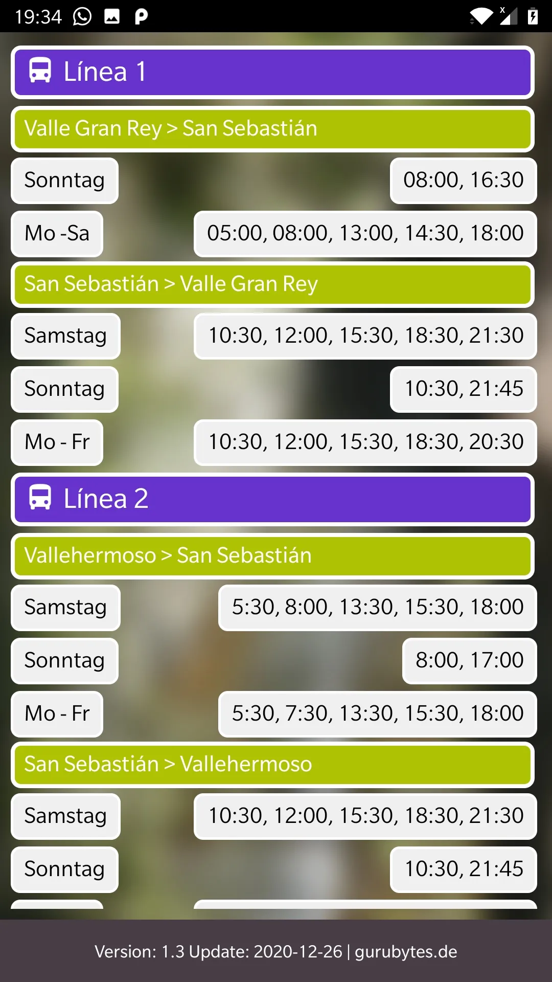 Gomera By Bus | Indus Appstore | Screenshot